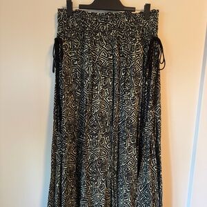 Proenza Schouler White Label Zebra Print Midi Skirt XL